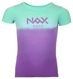 Zeleno-fialové detské tričko NAX KOJO
