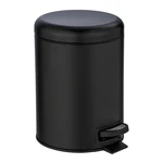Czarny kosz na śmieci Wenko Leman, 5 l