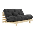 Ciemnoszara rozkładana sofa 140 cm Roots – Karup Design