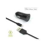 Adaptér do auta FIXED 1x USB, 2,4A + Lightning kabel (FIXCC-UL-BK) čierny nabíjačka do auta • Lightning • výstupný prúd 2,4 A • 1m odnímateľný kábel •