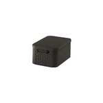 Ciemnobrązowy plastikowy pojemnik z pokrywką 20x29x14 cm Style – Curver