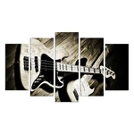 Obraz wieloczęściowy Guitar, 110x60 cm