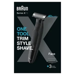 BRAUN Series X, Zastřihovač vousů pro odstranění vousů na obličeji, XT3100 BRAUN Series X, Zastřihovač vousů pro odstranění vousů na obličeji, XT3100