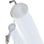 5Pcs/Set Shower Head 3 Spray Modes High Pressure Shower Head Bath Shower Set 9 Inch