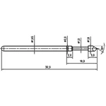 PTR 2021-H-1.5N-RH-1.8 presný testovací hrot