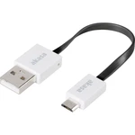 Akasa #####USB-Kabel USB 2.0 #####USB-A Stecker, #####USB-Micro-B Stecker 15.00 cm čierna veľmi flexibilné, pozlátené ko