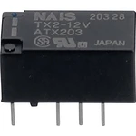 Panasonic TX212 Print relé do DPS 12 V/DC 2 A 2 prepínacie 1 ks