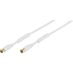 Vivanco anténny prepojovací kábel [1x anténna zásuvka 75 Ω - 1x anténna zástrčka 75 Ω] 10.00 m 100 dB pozlátené kontakty