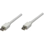 Manhattan Mini-DisplayPort prepojovací kábel #####Mini DisplayPort Stecker, #####Mini DisplayPort Stecker 1.00 m biela 3
