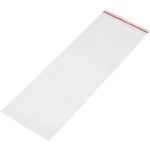 uzatvárateľné vrecúško bez popisných štítkov (š x v) 100 mm x 300 mm priehľadná polyetylén