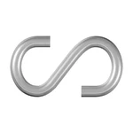 dörner + helmer 4810104 S-hák Ø 8 mm 64 mm Galvanizovaná oceľ  10 ks