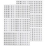 TRU COMPONENTS 1565168 potlačené lepiace štítky Odtlačok (Káblový značkovač) A - Z, +, -, 0 - 15  606616