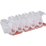 TRU COMPONENTS 93014c881a držiak káblu samolepiaci 1386638 Priemer káblového zväzku (rozsah) 8 mm (max)   priehľadná 1 k