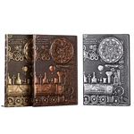 Relief Retro Notebook A5 Machine Theme Vintage Hardcover Diary Notebook Gift Stationery Writing Business Office Gift Not