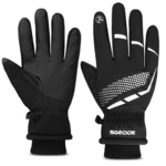SGODDE Touch Screen Gloves Anti-slip Thermal Sports Winter Warm Skiing Thicken Fleece Lining Riding Hiking Driving Runni