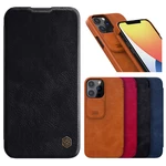 Nillkin for iPhone 13/ 13 Pro/ 13 Pro Max Case Slide Camera Protection Flip Shockproof with Card Slot PU Leather Full Co
