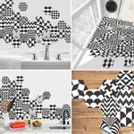 Hexagonal Floor Stickers Special-Shaped Tile Stickers Self-Adhesive Bathroom Toilet Waterproof And Wear-Resistant Wall S