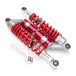 Motorcycle Shock Absorber 7mm Motorized Damping 340mm Round Connector Red