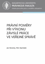 Právní poměry při výkonu závislé práce ve veřejné správě