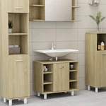 Bathroom Cabinet Sonoma Oak 23.6"x12.6"x21.1" Chipboard