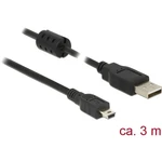 Delock #####USB-Kabel USB 2.0 #####USB-A Stecker, #####USB-Mini-B Stecker 2.00 m čierna s feritovým jadrom
