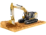 CAT Caterpillar 320F Weathered Tracked Excavator with Operator "Weathered Series" 1/50 Diecast Model by Diecast Masters