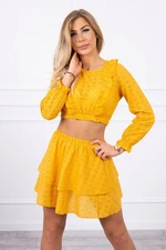 Boho dress mustard