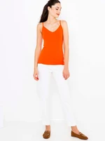 Orange basic tank top CAMAIEU - Women