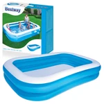 BESTWAY 54006 - Nafukovací bazén čtvercový modrý 262 x 175 x 51 cm