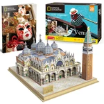 CubicFun - Puzzle 3D National Geographic - Náměstí Sv. Marka 107 dílků CubicFun - Puzzle 3D National Geographic - Náměstí Sv. Marka 107 dílků