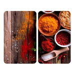 Sada 2 sklenených krytov na sporák Wenko XL Spices, 52 × 40 cm