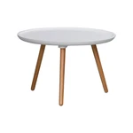 Biely konferenčný stolík Rowico Dellingr, ⌀ 55 cm