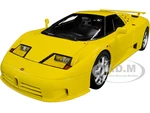 Bugatti EB110 SS Super Sport Giallo Bugatti Yellow with Silver Wheels 1/18 Model Car by Autoart