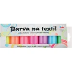 Anděl  Barvy na textil v sadě světlé Svítící ve tmě 7 x 15 g se šablonami