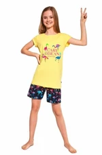 Cornette Kids Girl 787/93 Caribbean Dívčí pyžamo 110-116 žlutá
