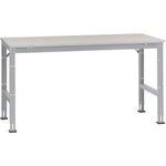 Manuflex AU4014.9006 UNIVERSAL štandardný pracovný základný stôl s plechovou doskou, ŠxHxV = 1000 x 800 x 760-870 mm  Fa