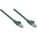 Intellinet 739825 RJ45 sieťové káble, prepojovacie káble CAT 6 S/FTP 25.00 cm zelená fóliové tienenie, tienenie pletivom