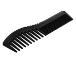 Karbónový hrebeň na vlasy a fúzy Angry Beards Dual Comb - čierny (GR-COMB-CARBON-DUAL) + darček zadarmo