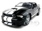 2011 Ford Shelby Mustang GT350 Black with White Stripes 1/18 Diecast Model Car by Shelby Collectibles