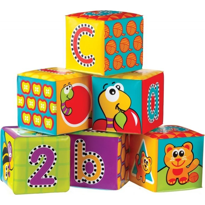 Playgro Měkké pěnové kostky nové 6ks Playgro Měkké pěnové kostky nové 6ks