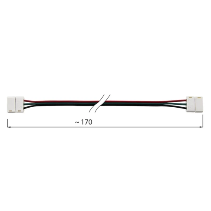 Spojovací konektor McLED pro double-white 10mm LED pásky 170mm ML-112.002.21.4