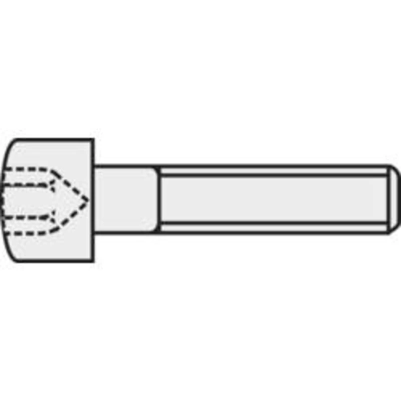 Cylindrické šrouby Toolcraft, DIN 912, M1, 4 x 6 mm