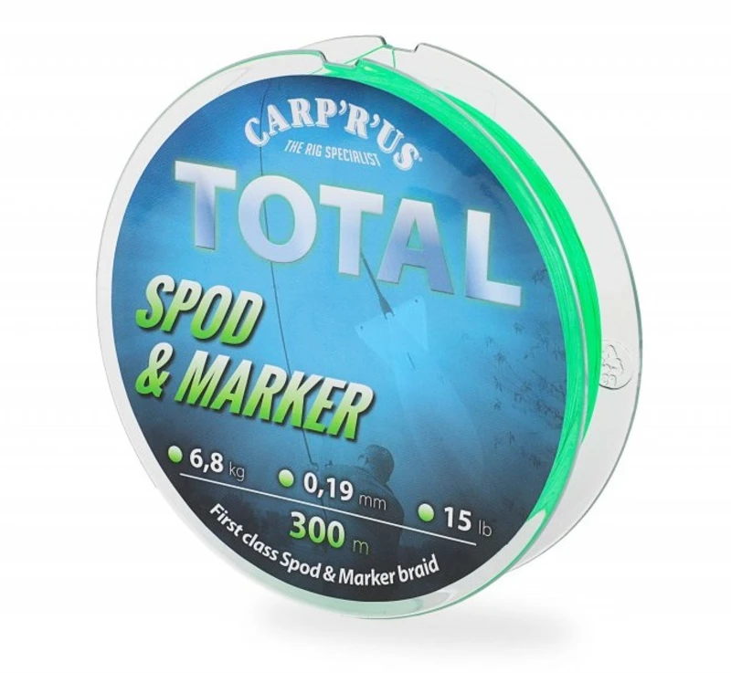 Carp´r´us splétaná šňůra total spod marker braid fluo zelená 0,19 mm 6,8 kg Carp´r´us splétaná šňůra total spod marker braid fluo zelená 0,19 mm 6,8 kg