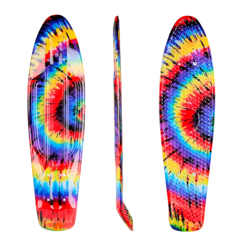 Deska pro penny board WORKER Ecidy 22.5*6" duhový vír Deska pro penny board WORKER Ecidy 22.5*6" duhový vír