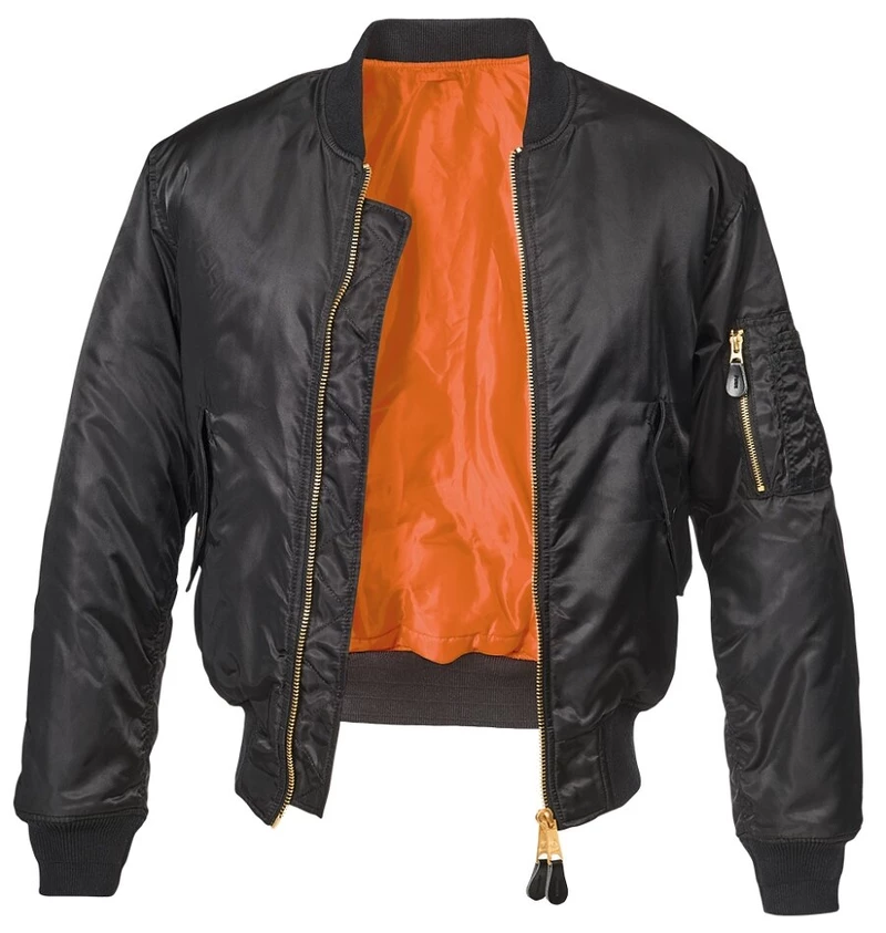 Zimní bunda MA1 Jacket Brandit® – Černá (Barva: Černá, Velikost: L)