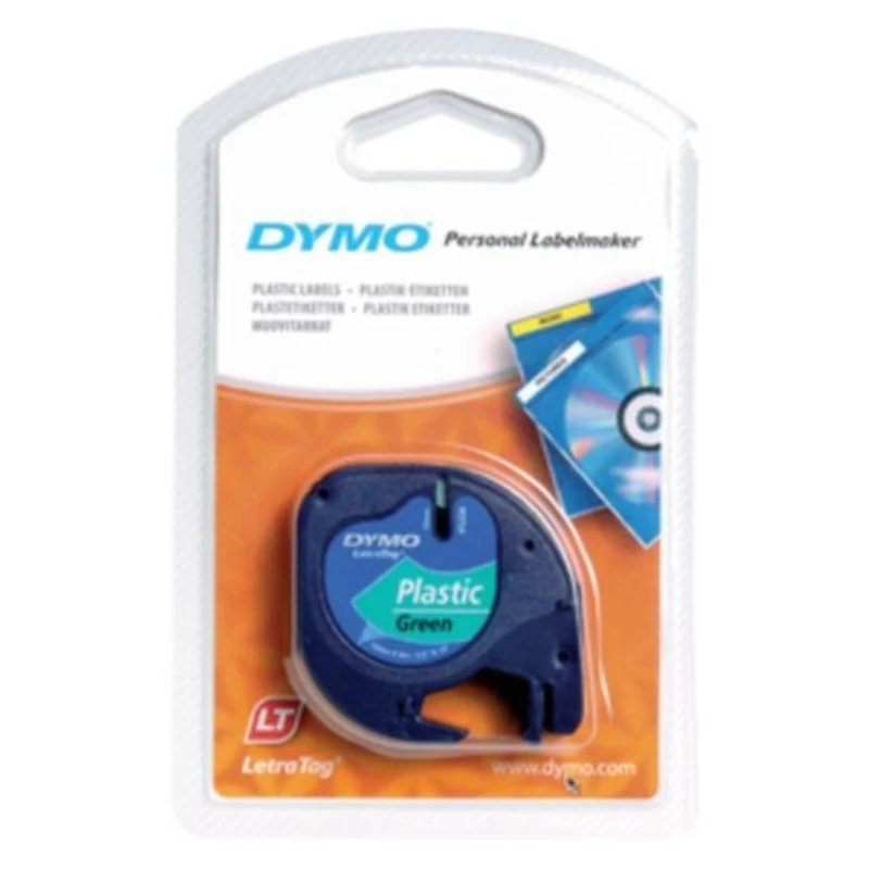 Dymo LetraTag 59425,S0721590 / 91204, S0721640, 12mm x 4 m, černý tisk/zelený podklad, originální páska Dymo LetraTag 59425,S0721590 / 91204, S0721640, 12mm x 4 m, černý tisk/zelený podklad, originální páska