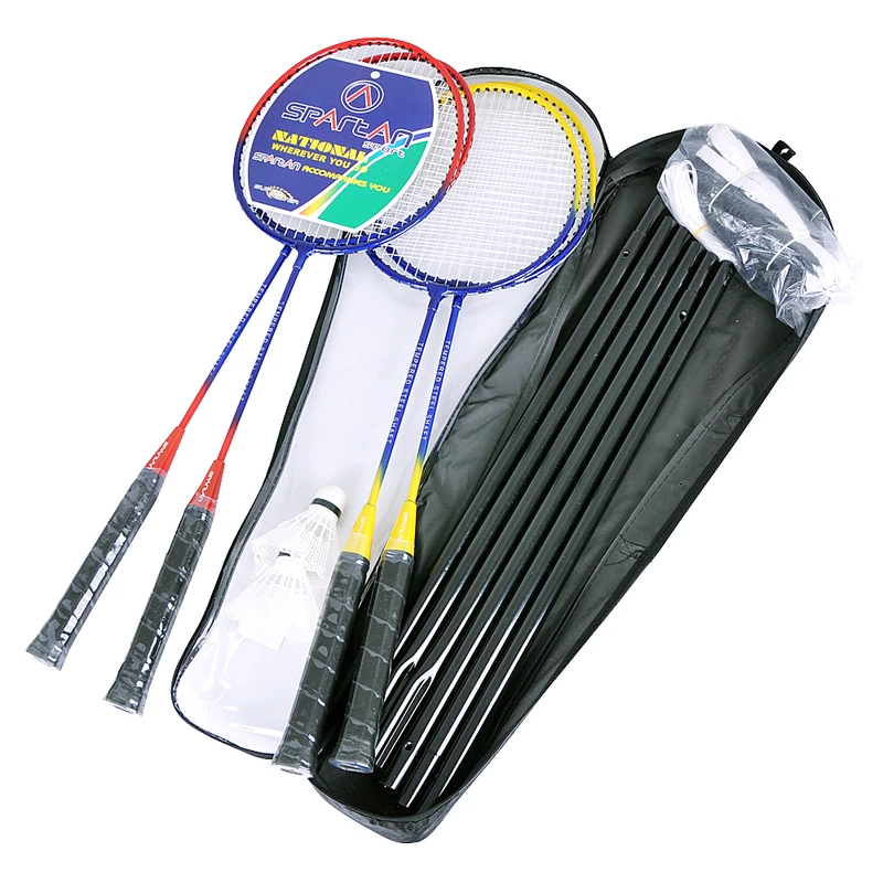 Badmintonový set se sítí Spartan pro 4 hráče - 4 rakety Badmintonový set se sítí Spartan pro 4 hráče - 4 rakety