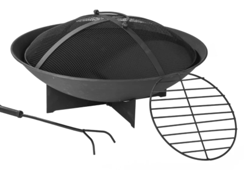 Přenosné zahradní ohniště s víkem 60 cm Přenosné zahradní ohniště s víkem 60 cm