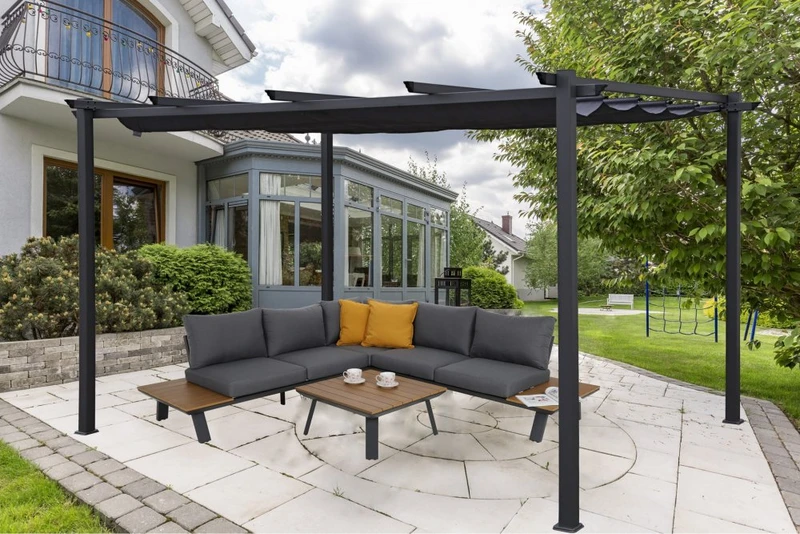 Hliníková zahradní pergola 400 x 300 cm Hliníková zahradní pergola 400 x 300 cm