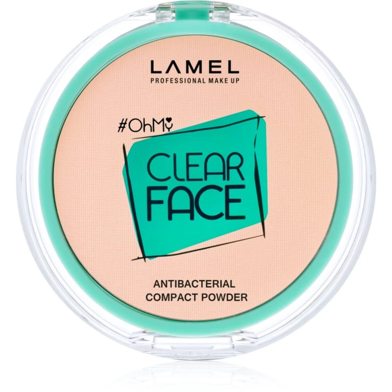 LAMEL OhMy Clear Face kompaktní pudr s antibakteriální přísadou odstín 403 Rosy beige 6 g LAMEL OhMy Clear Face kompaktní pudr s antibakteriální přísadou odstín 403 Rosy beige 6 g